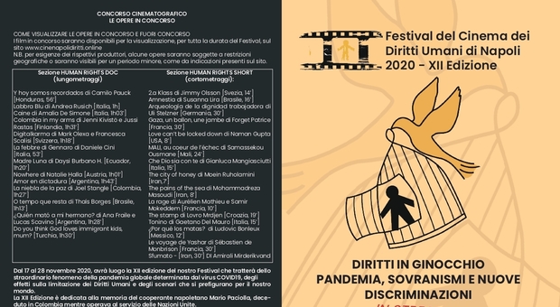 Festival Cinema Diritti Umani, focus sull'Italia ai tempi del Covid