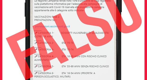 Covid, migliaia di condivisioni per la fake sulle prenotazioni dei vaccini in Campania