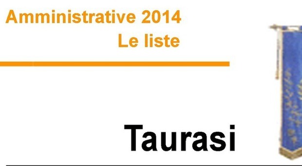 Amministrative 2014 - Le Liste TAURASI