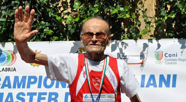 Sant'Ippolito, Giuseppe Ottaviani, l'iron man compie 103 anni: «Sport è vita»