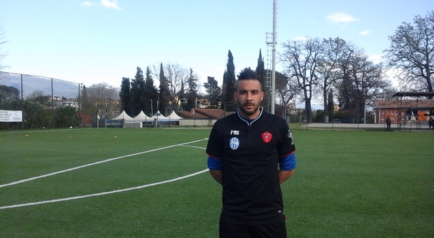 Giuseppe Danieli ha segnato oggi il gol della Valle del Tevere (Foto Leti)