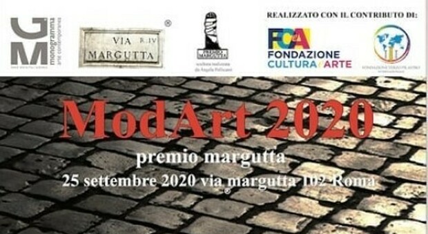 ModArt e Premio Margutta 2020: il 25 settembre premiazione a Roma e in diretta streaming