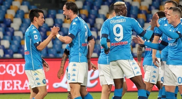 Napoli-Udinese 5-1 con il record: azzurri sulla giostra da 100 gol