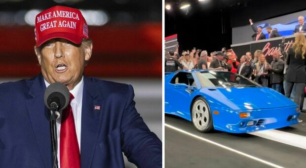 Donald Trump, la Lamborghini Diablo dell'ex presidente degli USA battuta all'asta per $ 1,1 mln