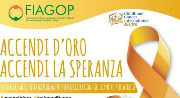 L'Alcli partecipa alla campagna nazionale di sensibilizzazione sul cancro infantile “Accendi d’Oro, Accendi la Speranza”