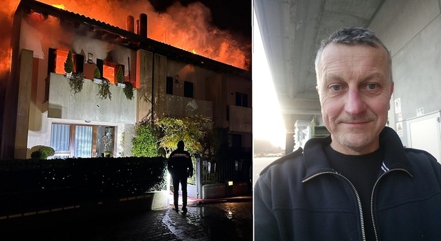 Incendio a Castello di Godego. Il soccorritore Fabio Mazzarolo: «Io, nella casa in fiamme per aiutare gli amici»