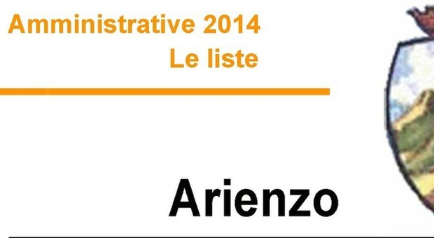 Amministrative 2014 - Le Liste ARIENZO