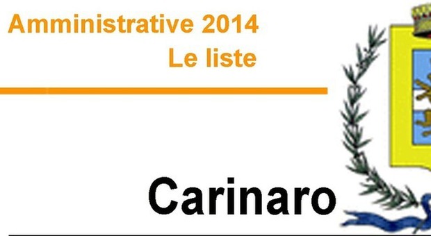 Amministrative 2014 - Le Liste CARINARO