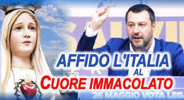 Le Chiese aperte e il Cuore Immacolato di Maria: la strategia di Salvini