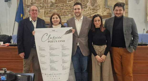 Da sinistra Enrico Capodaglio, Lucia Ferrati, Marco Perugini, Camilla Murgia e Cristian Della Chiara alla presentazione dell’iniziativa