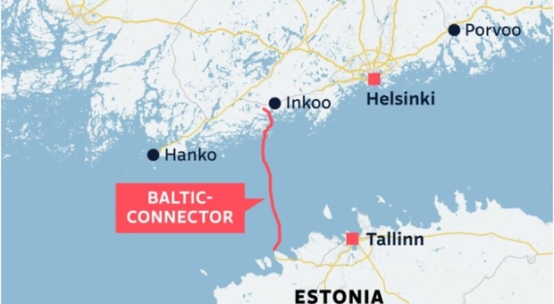 Finlandia, perdita al gasdotto Baltic Connector: «Si sospetta sabotaggio, danno causato da attività esterna»