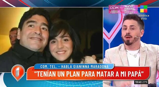 Lo sfogo di Gianinna Maradona in tv: "C'era un piano per uccidere mio padre"