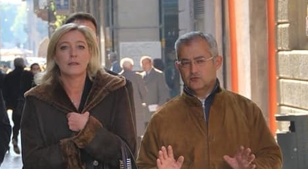 Massimo Mariotti con Marine Le Pen a Verona