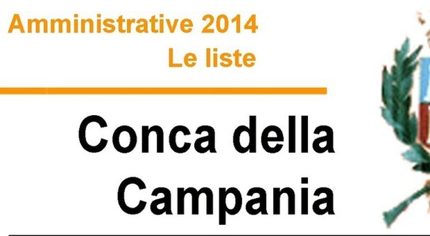 Amministrative 2014 - Le Liste CONCA DELLA CAMPANIA