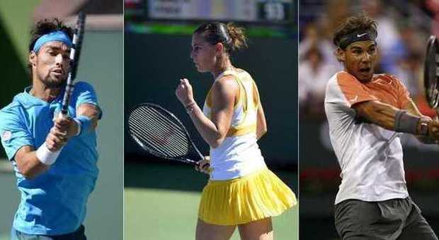 Tennis, Indian Wells: Fognini e Pennetta ​agli ottavi. Out Nadal