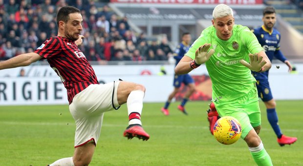 Milan-Verona 1-1, il pari senza Ibra frena la rincorsa rossonera