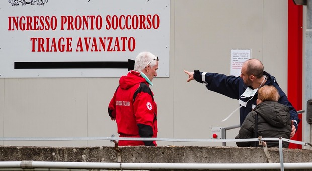 L'ingresso del pronto soccorso di Perugia