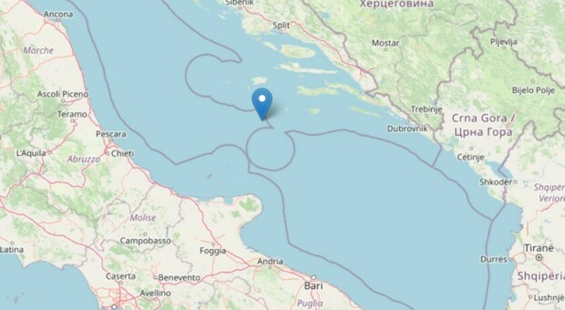 Terremoto, due scosse in pochi minuti avvertite nell'Adriatico centrale. Ecco dove