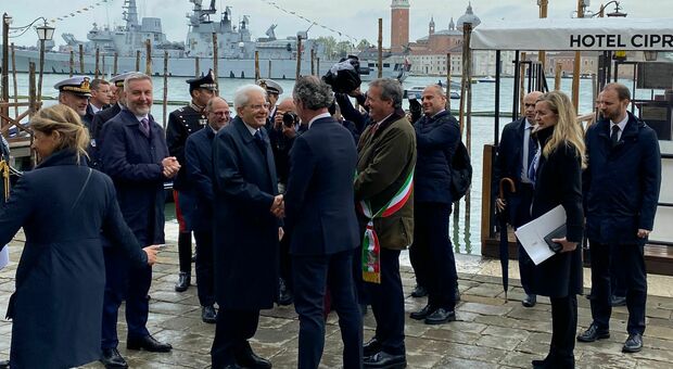 Il Presidente della Repubblica Sergio Mattarella incontra il governatore Luca Zaia e il sindaco Luigi Brugnaro