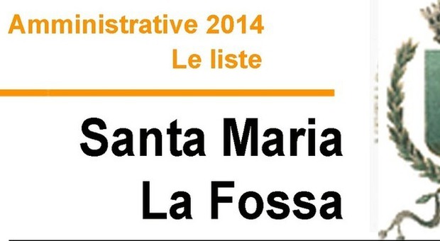 Amministrative 2014 - Le Liste SANTA MARIA LA FOSSA