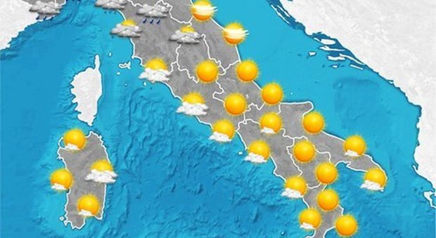 Meteo, Italia soleggiata. Da domani piogge al Nord per tutto il week-end: ecco dove