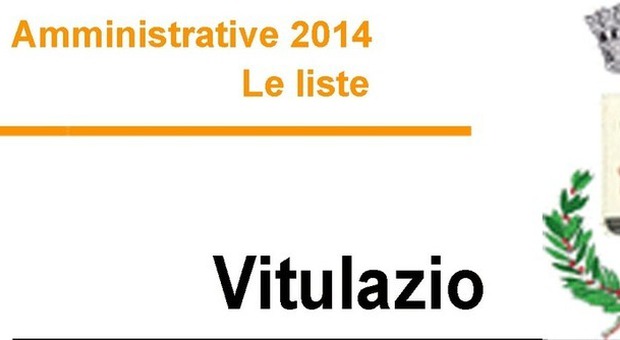 Amministrative 2014 - Le Liste VITULAZIO