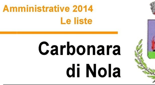 Amministrative 2014 - Le Liste CARBONARA DI NOLA