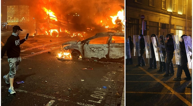 Tre bambini accoltellati, terrore a Dublino: guerriglia in strada e auto in fiamme. Cosa sta succedendo