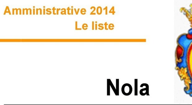 Amministrative 2014 - Le Liste NOLA