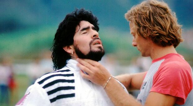 Fernando Signorini con Diego Maradona