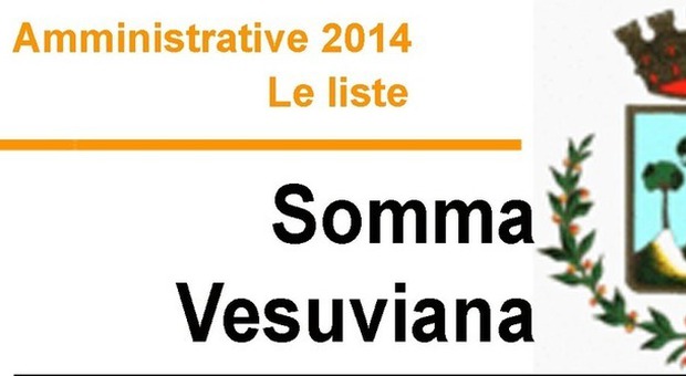 Amministrative 2014 - Le Liste SOMMA VESUVIANA
