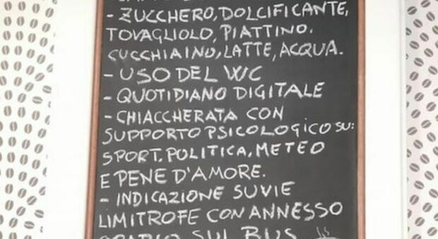 Roma, il bar che offre caffè e supporto morale: «Parliamo di problemi d'amore, ma anche sport e politica»
