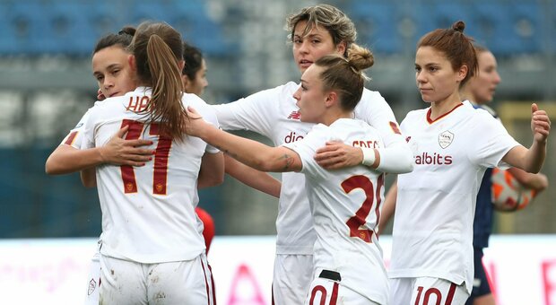 Roma femminile, il pareggio basta: 1-1 sul campo del Como, la squadra di Spugna vola ai quarti di coppa Italia