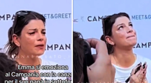 Emma Marrone in lacrime ripensa al papà e si scusa con i fan: il video commuove il web