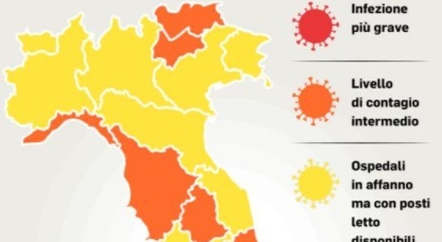 Veneto e Fvg restano Gialli, Trentino arancione e l'Alto Adige si autoproclama rosso