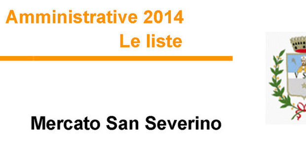 ​​​​Amministrative 2014 - Le liste MERCATO SAN SEVERINO