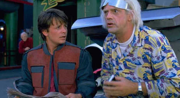Marty McFly e Doc Brown nel 2015