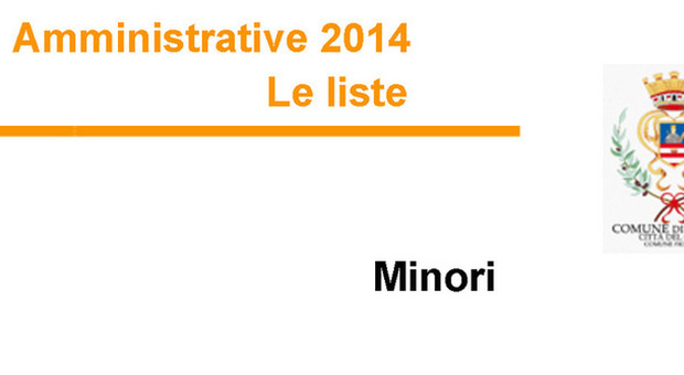 ​​​​Amministrative 2014 - Le liste MINORI