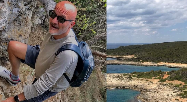 Sorpresa a Porto Selvaggio: Bisio è un campione di trekking (ma c'è il trucco)