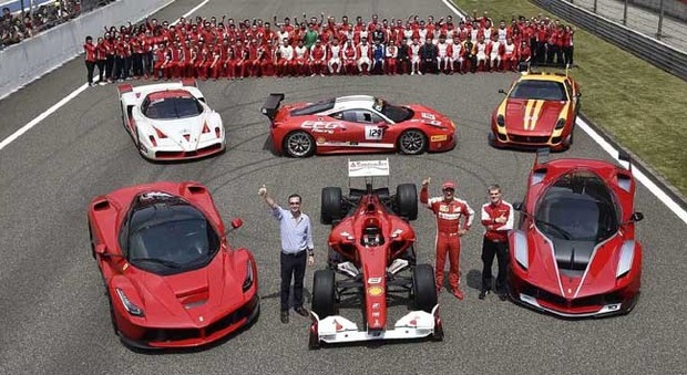 un'immagine dell'edizione 2015 dei Ferrari Racing Days