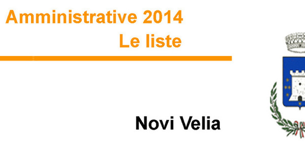 ​​​​​Amministrative 2014 - Le liste NOVI VELIA