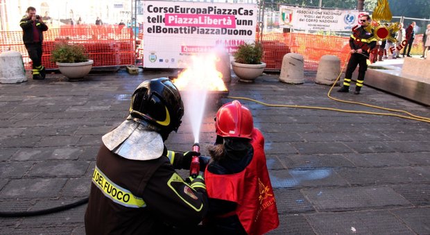 Benevento, scioperano i vigili del fuoco