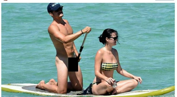 Orlando Bloom nudista in Sardegna con la fidanzata Katy Perry
