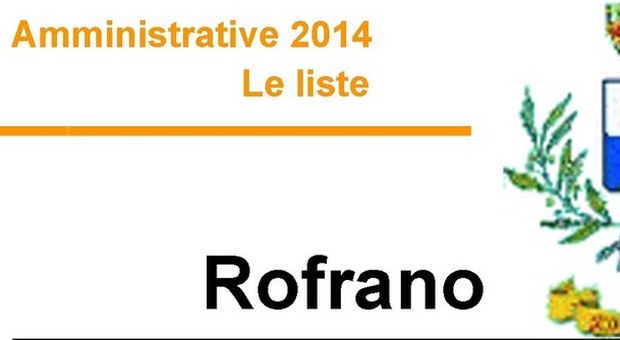 ​​​​​​Amministrative 2014 - Le liste ROFRANO