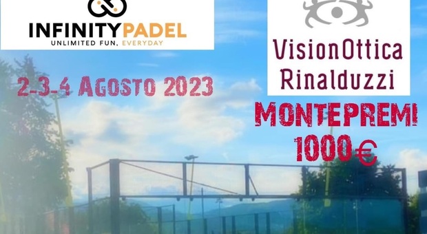 Al Padel Infinity di Rieti dal 2 al 4 agosto il torneo maschile e misto