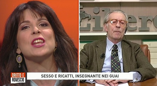 Vittorio Feltri: «La prof di Prato? Non è stupro». Bufera in tv e lui sbotta: «Andate a fan...»