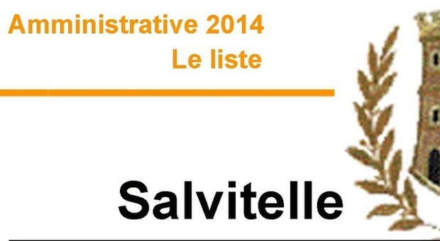 ​​​​​​​​​Amministrative 2014 - Le liste SALVITELLE
