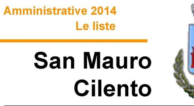 ​​​​​​​​​Amministrative 2014 - Le liste SAN MAURO CILENTO