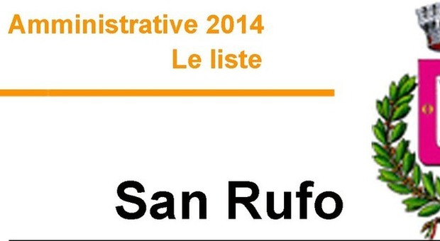 ​​​​​​​​​Amministrative 2014 - Le liste SAN RUFO