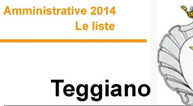 ​​​​​​​​​​Amministrative 2014 - Le liste TEGGIANO